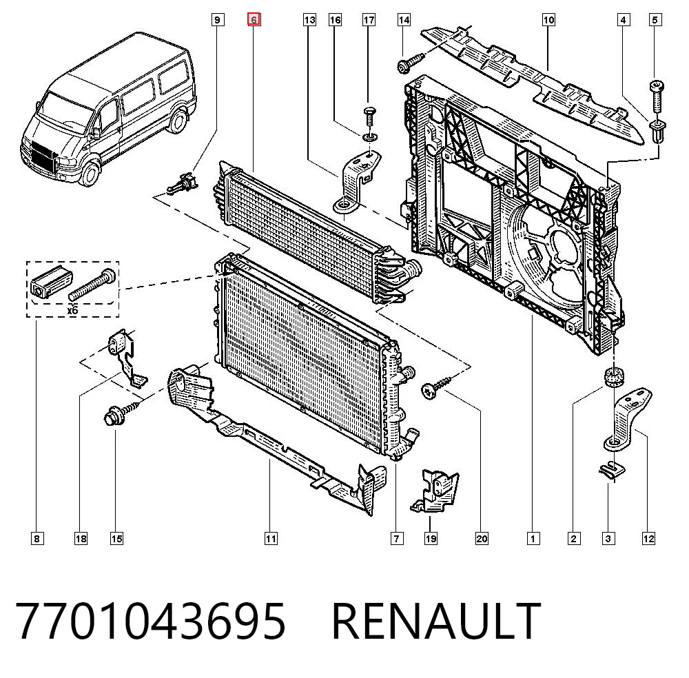 7701043695 Renault (RVI)