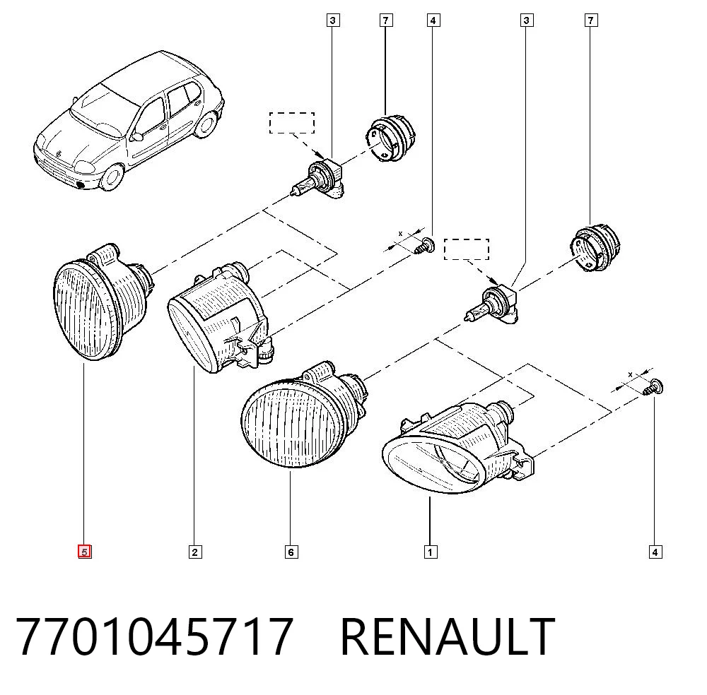 Renault Kangoo I Sağ sis farı Türkiye fiyatı