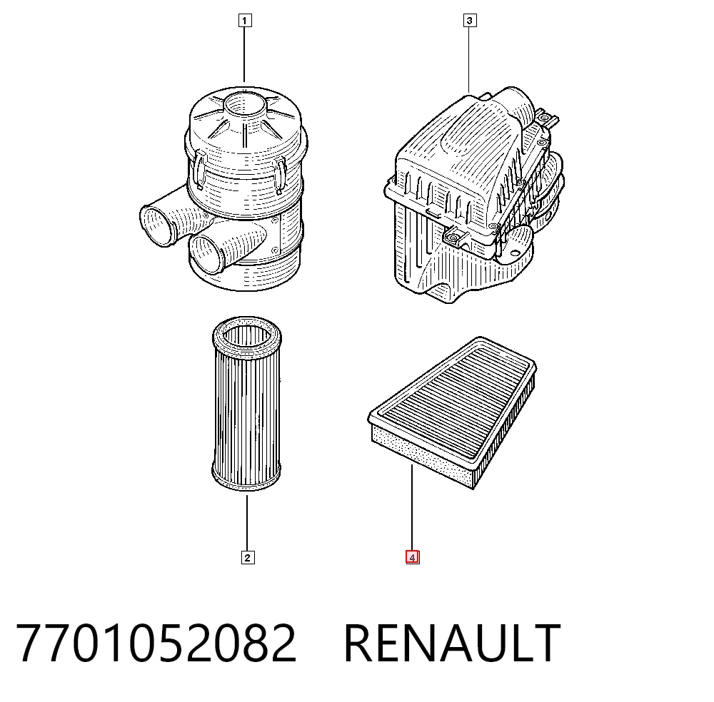 7701052082 Renault (RVI)