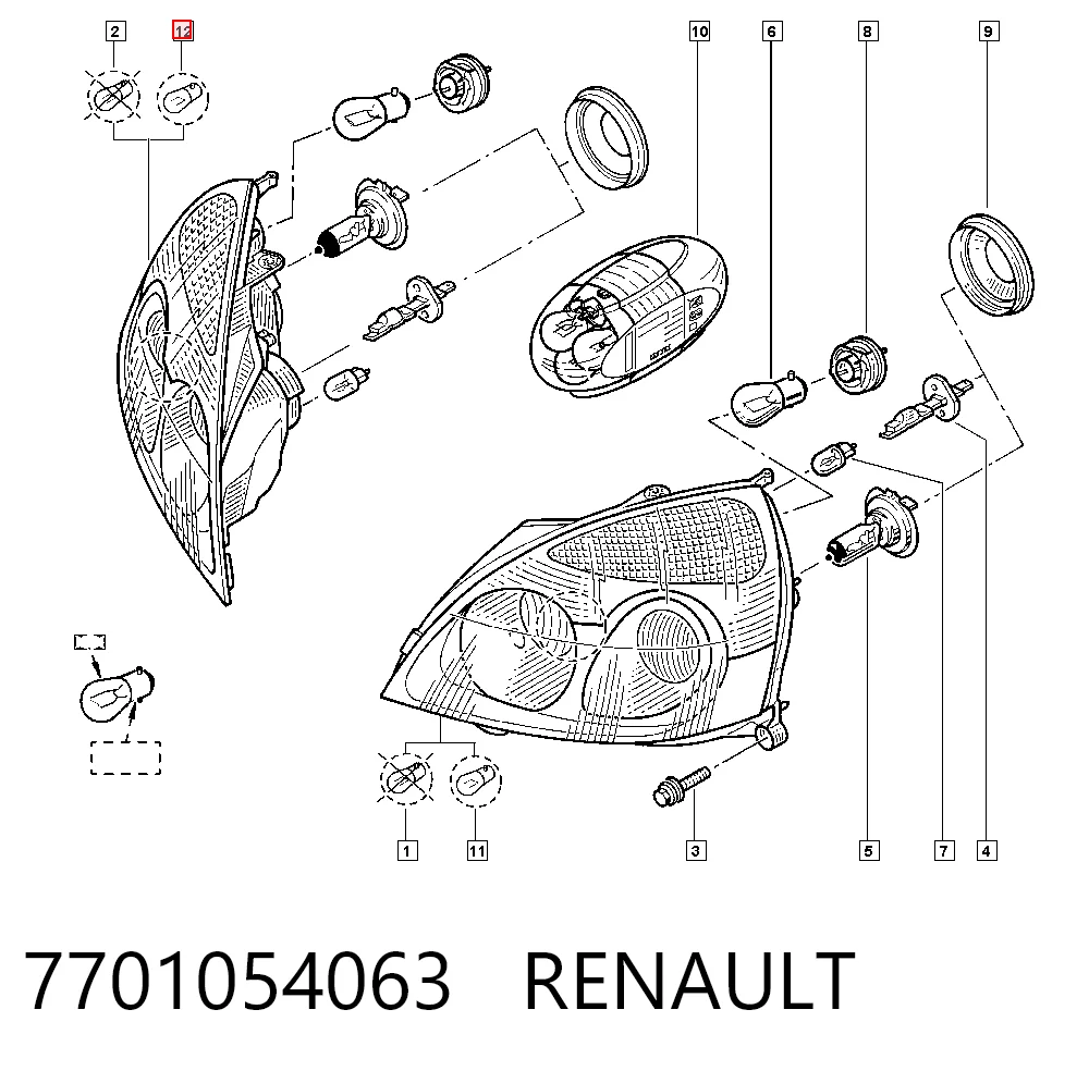 Clio SYMBOL Sağ ön far
