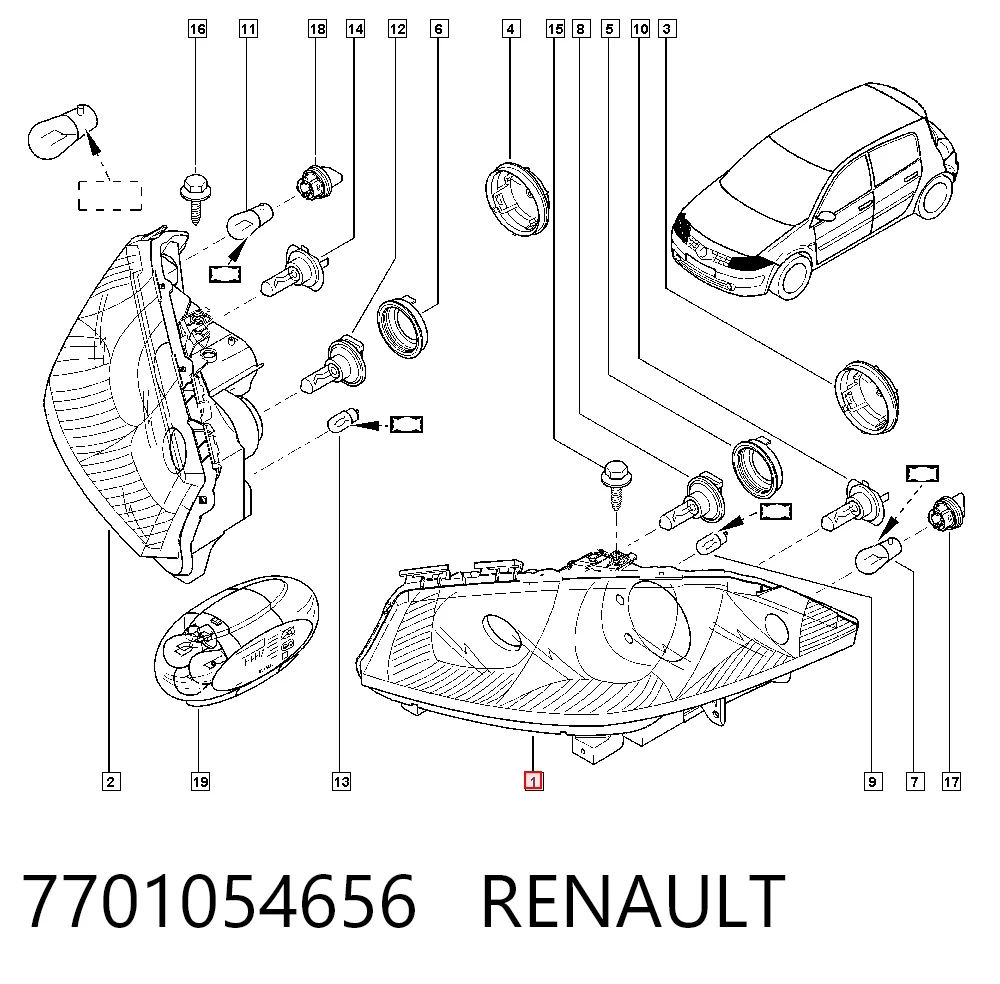 Renault Megane II Sol far fiyatları