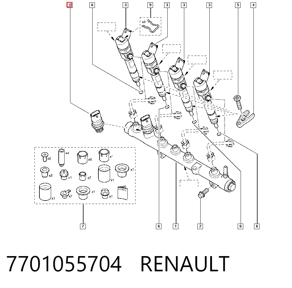 7701055704 Renault (RVI)