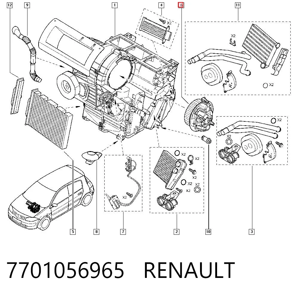 Renault Megane II Kalorifer fan motoru Türkiye fiyatı