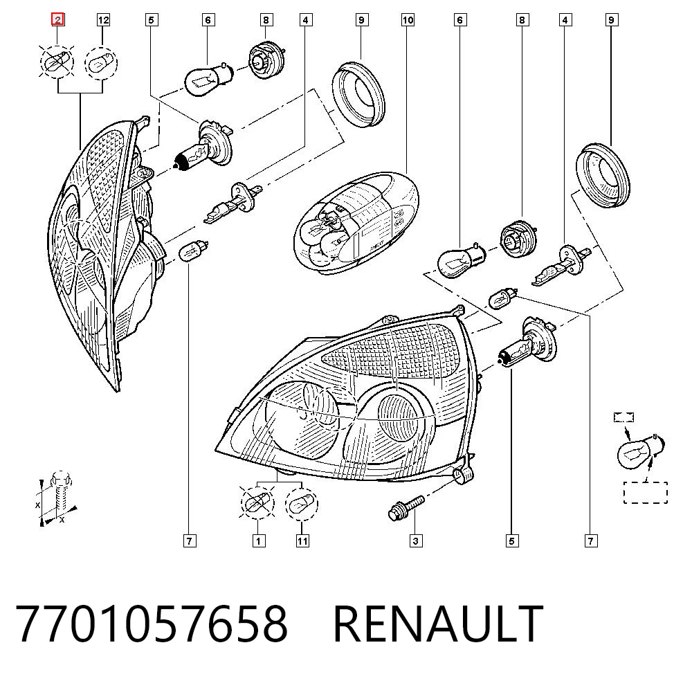 Renault Clio Sağ ön far Türkiye fiyatı