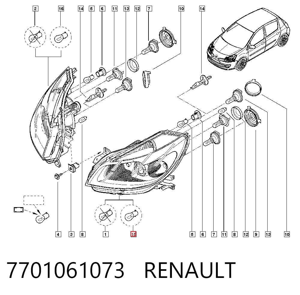 Renault Clio III (2005 - 2014) Sol far fiyatları