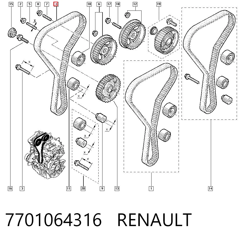 7701064316 Renault (RVI)