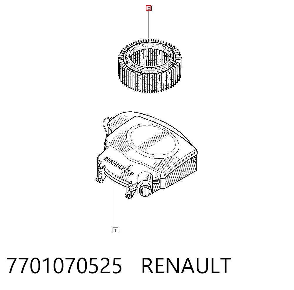 7701070525 Renault (RVI)