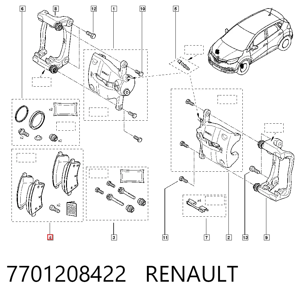 Renault Megane IV Fren balatası