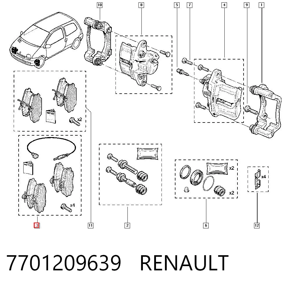 Renault Clio  Fren balatası Türkiye fiyatı