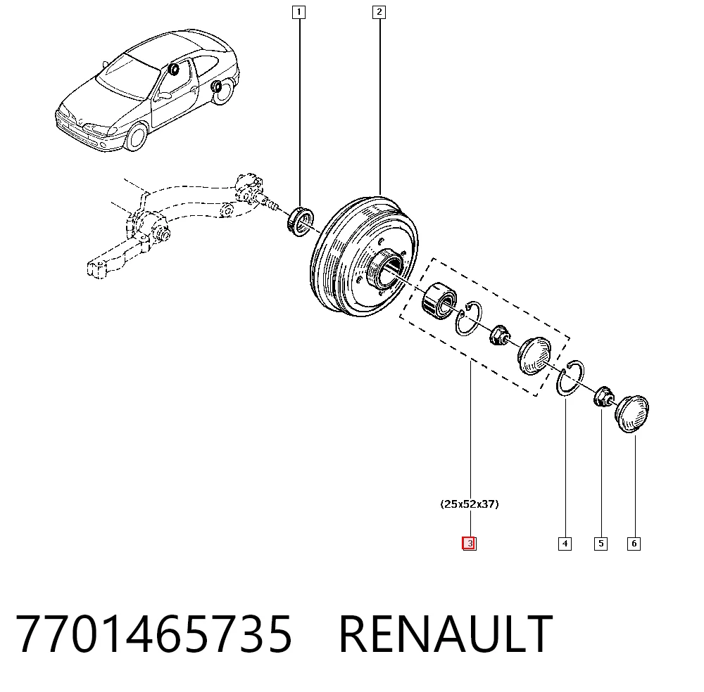 7701465735 Renault (RVI)