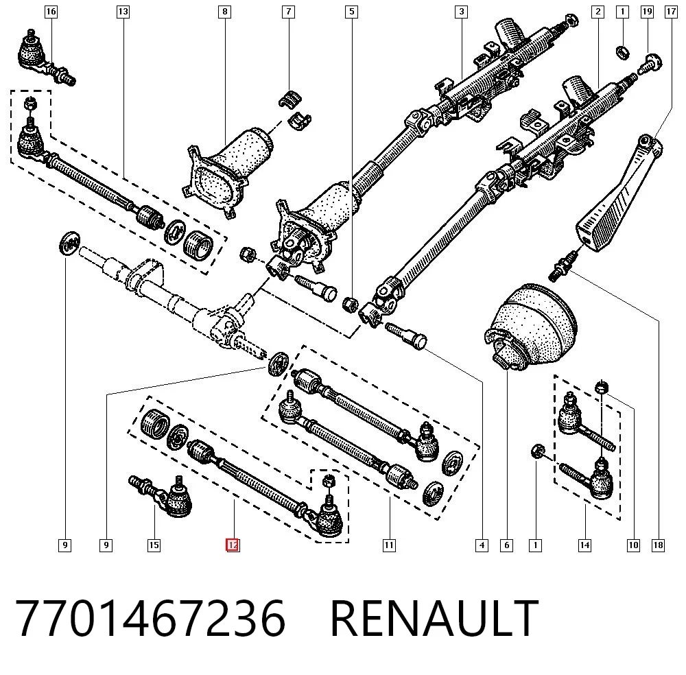 Renault 19 I Rot kolu