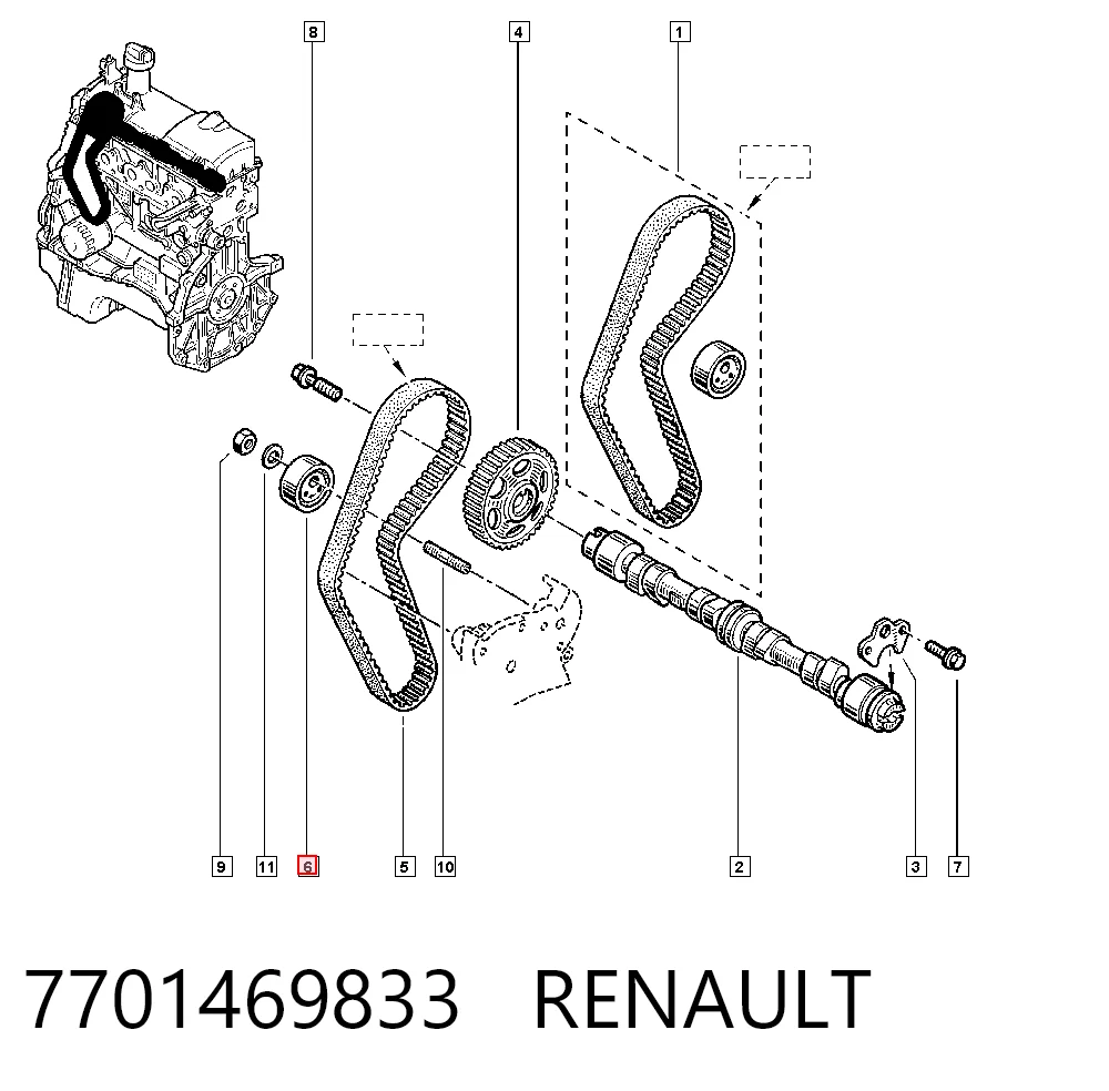 Renault 19 I Triger set