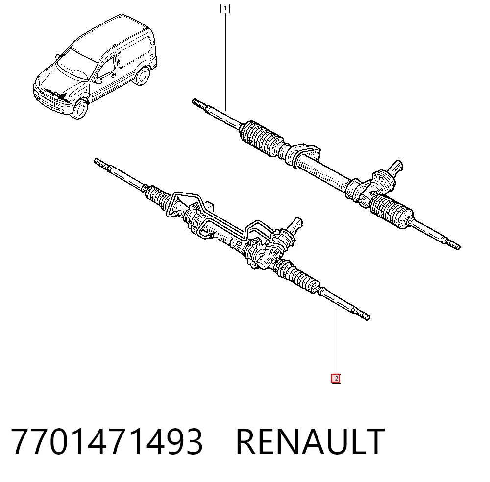 Renault Kangoo  Direksiyon kutusu Türkiye fiyatı