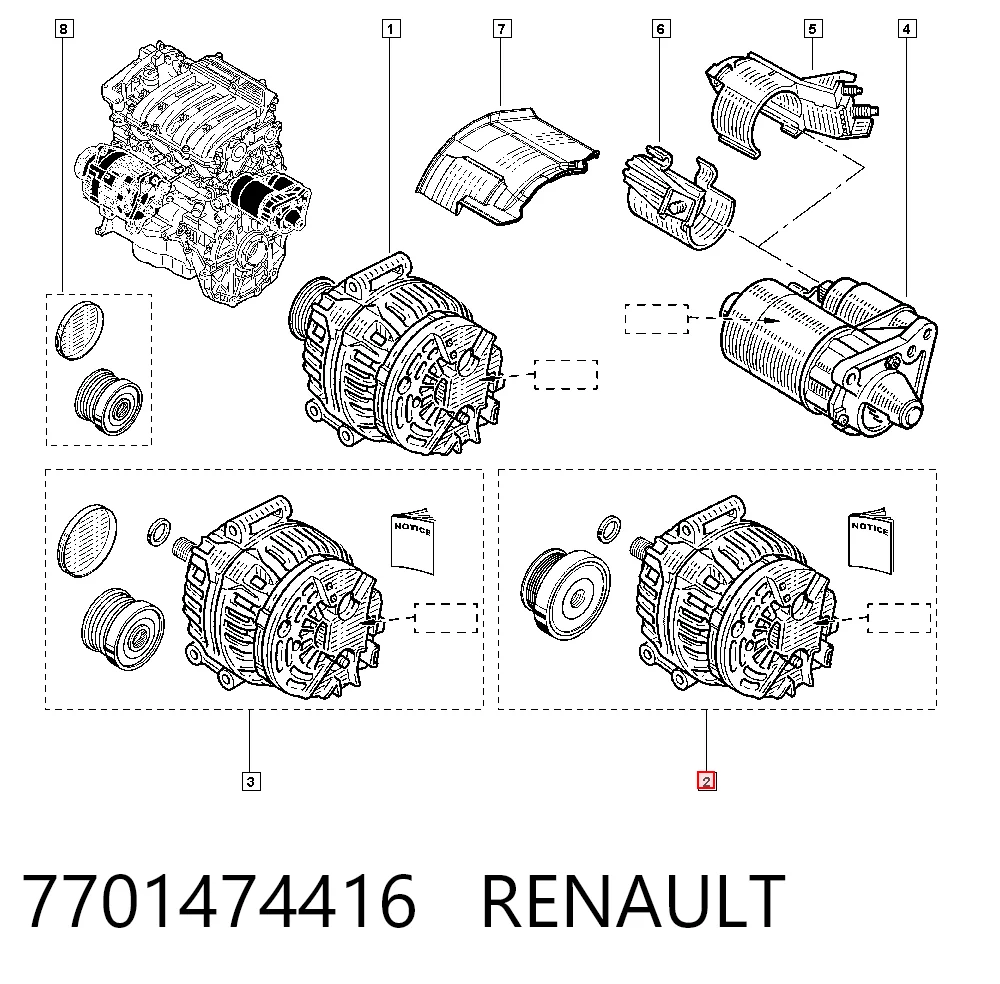 Dacia Duster Alternatör Türkiye fiyatı