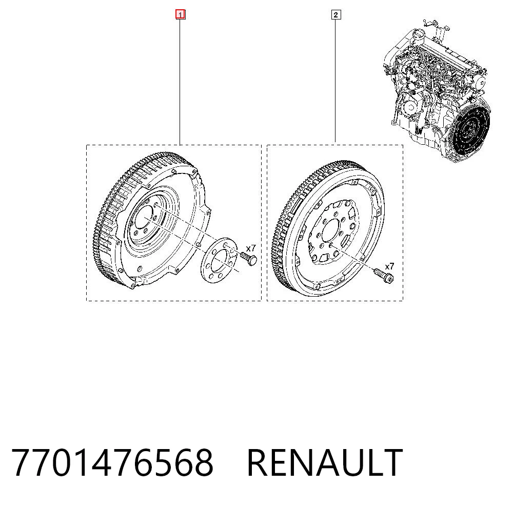 7701476568 Renault (RVI)