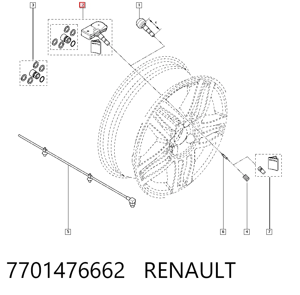 Renault Megane II (2003 - 2012) Lastik hava basınç sensörü satın al
