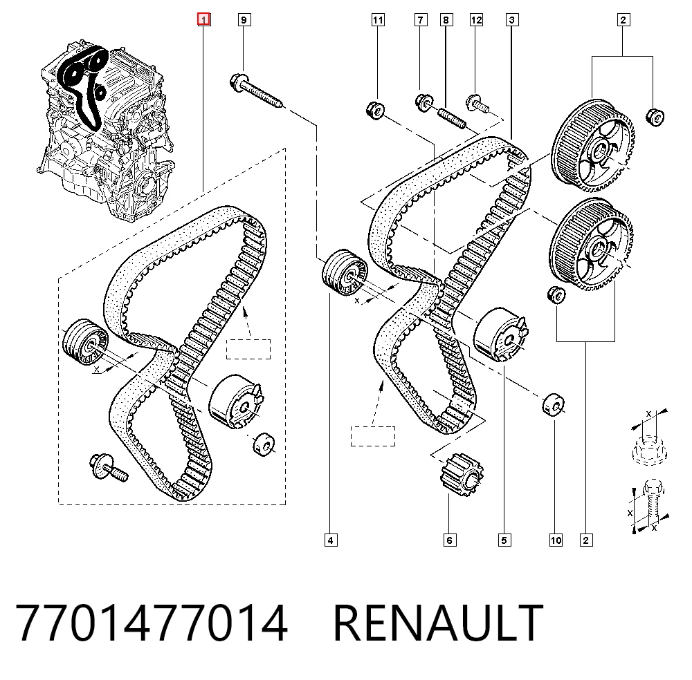 Kangoo I Triger set