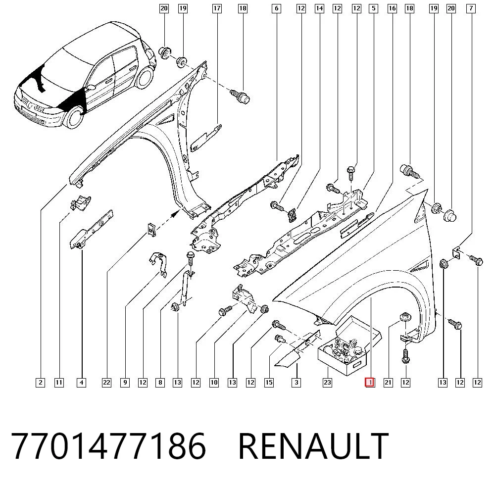 Renault Megane II Sol ön çamurluk Türkiye fiyatı