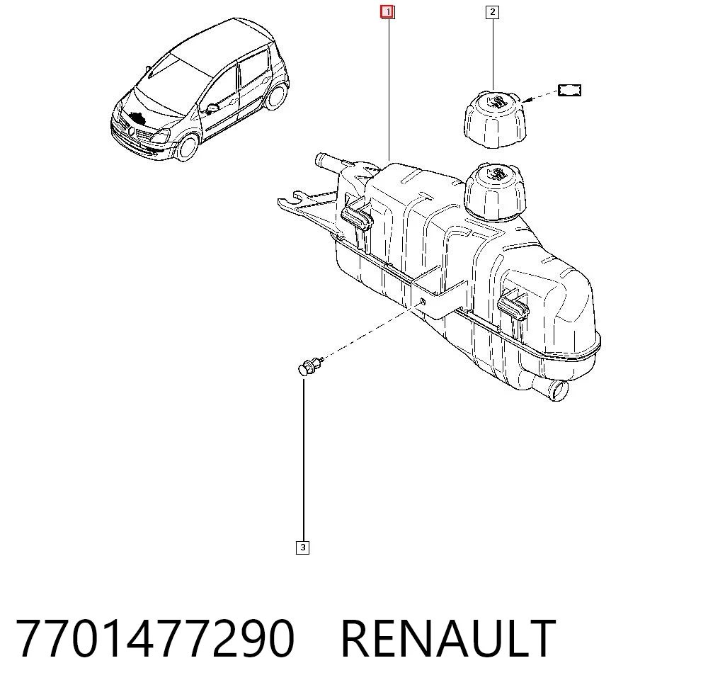 Renault Clio III Su deposu Türkiye fiyatı