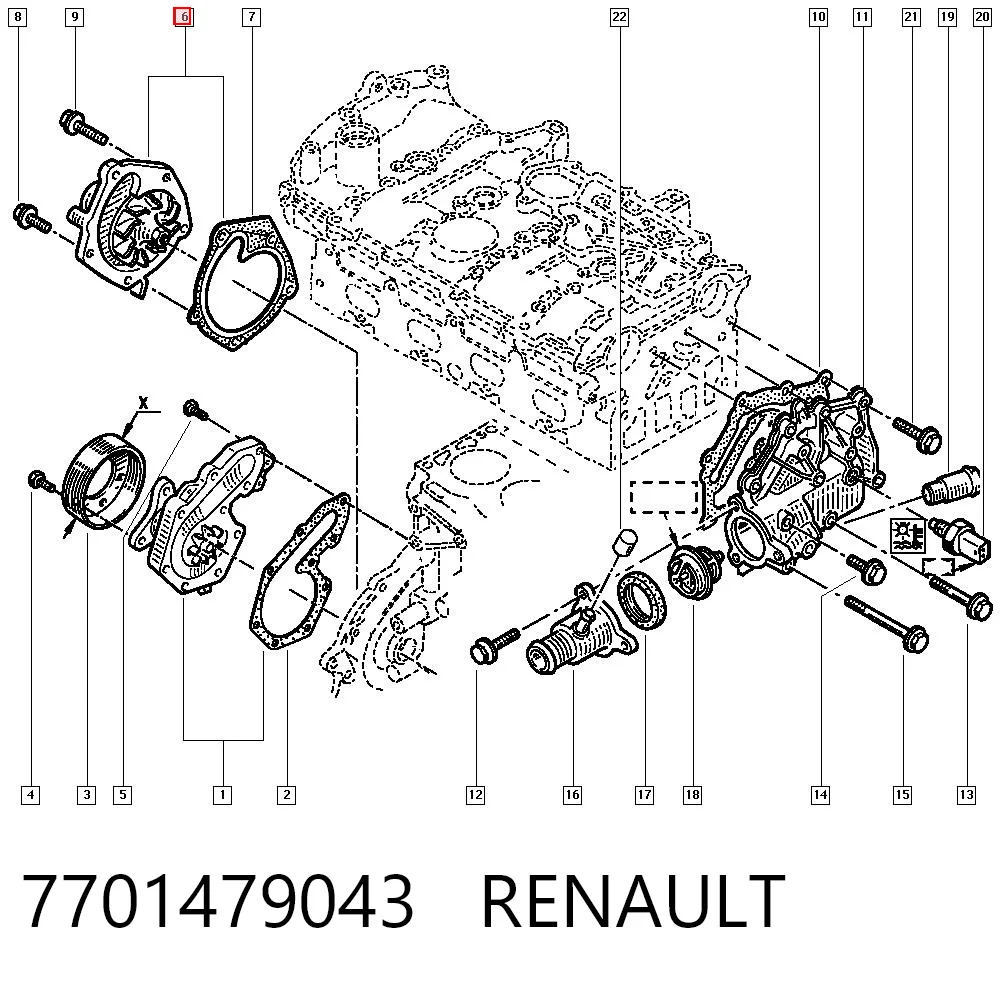 7701479043 Renault (RVI)