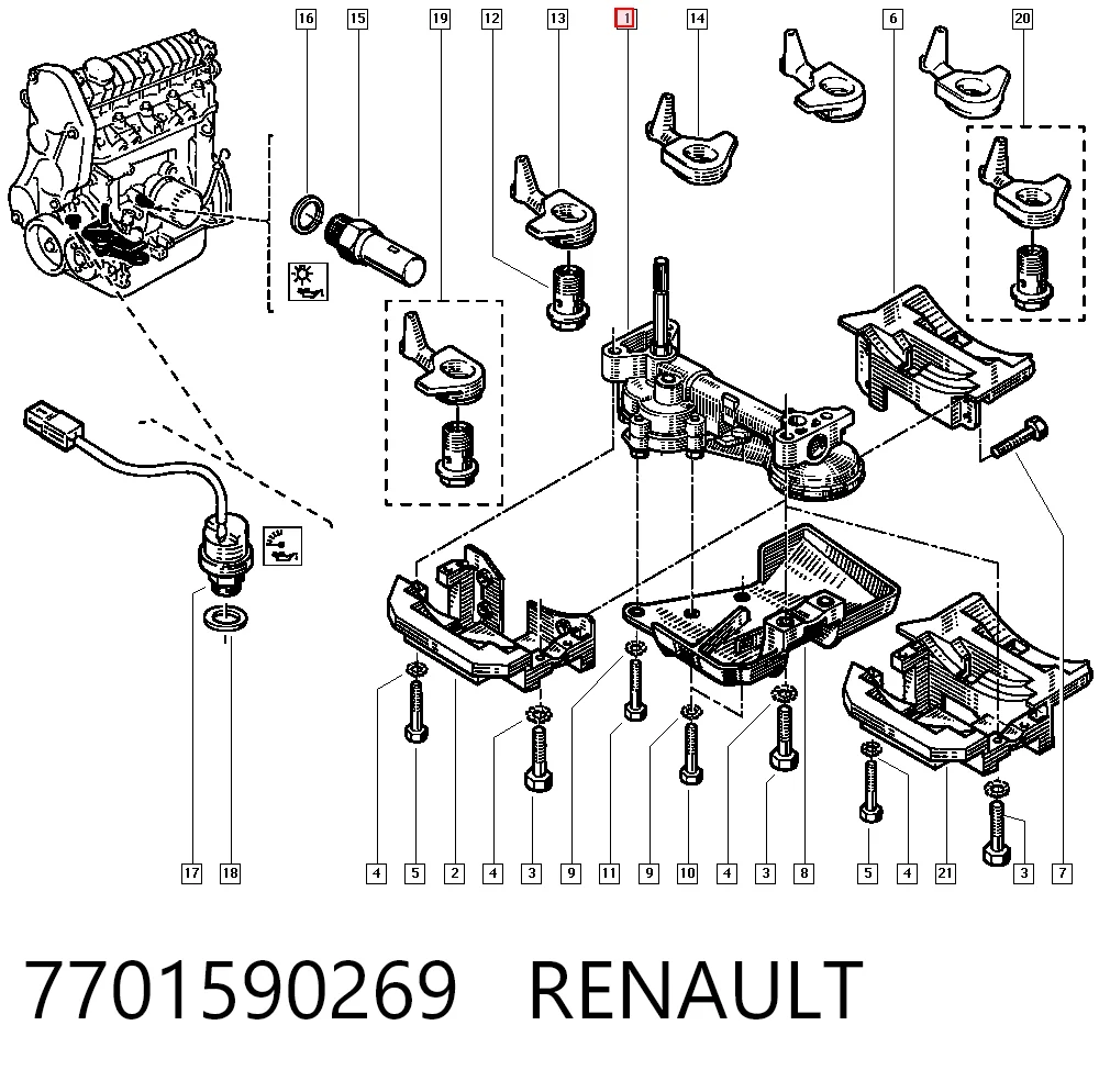Renault 19 I (1988 - 1992) Yağ pompası fiyatları