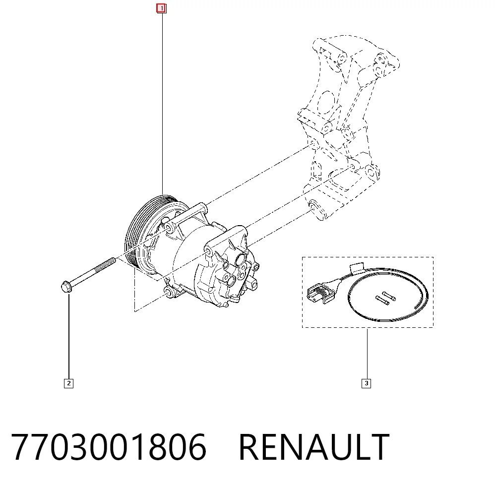 Renault Megane II Klima kompresörü