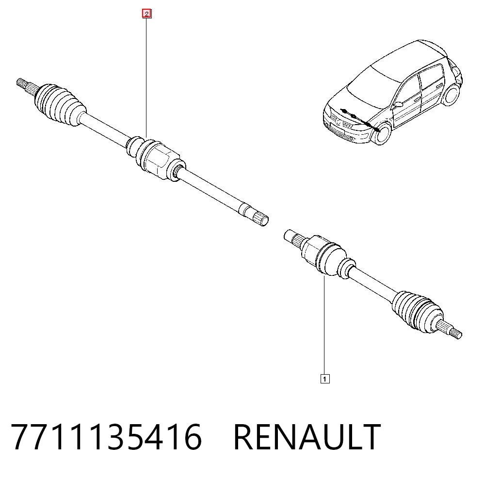 Renault Megane II Sağ aks Türkiye fiyatı