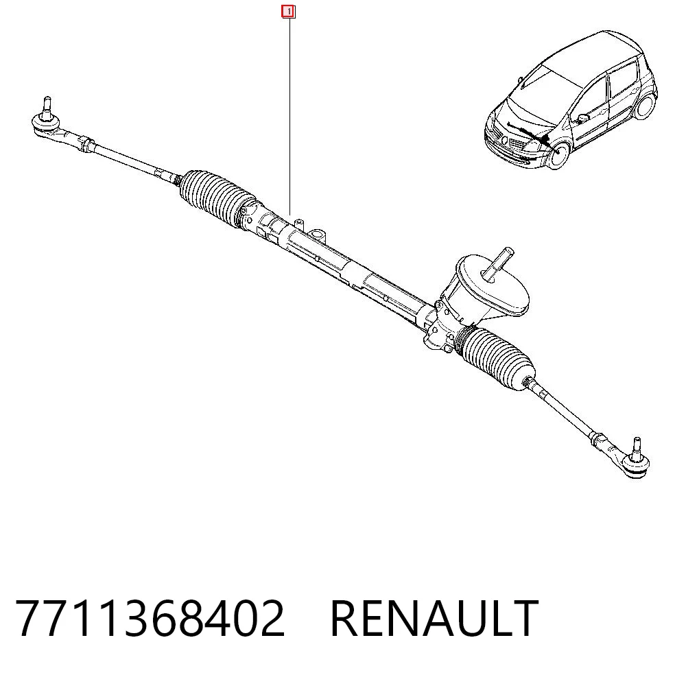 Renault Clio III Direksiyon kutusu