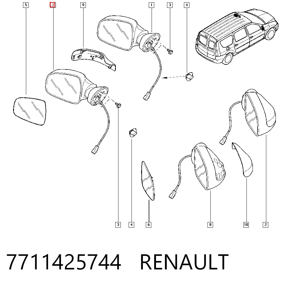 Dacia Duster  (2010 - 2018) Sol dış dikiz aynası çıkma