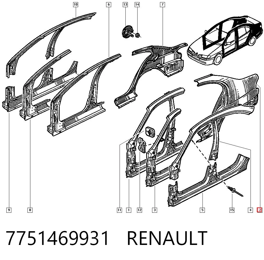 Renault Megane I Sol arka çamurluk Türkiye fiyatı