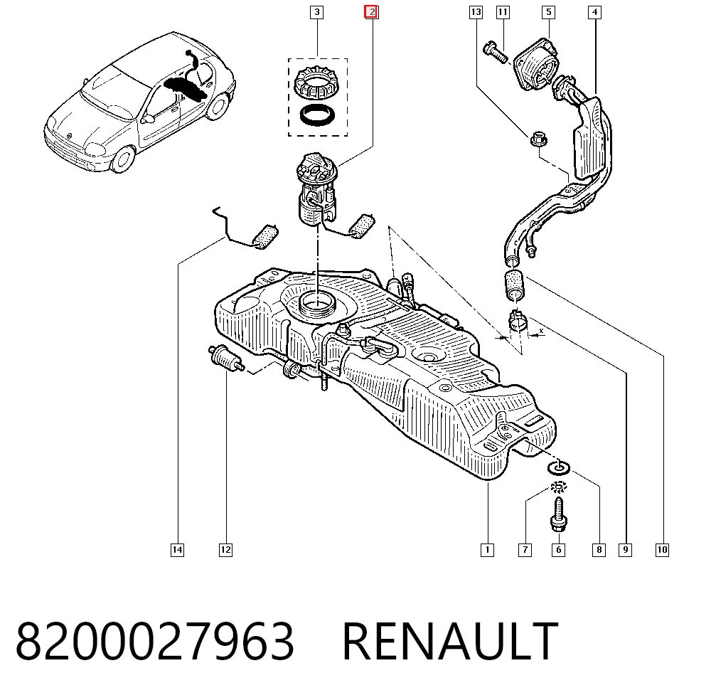 Clio II Yakıt pompası
