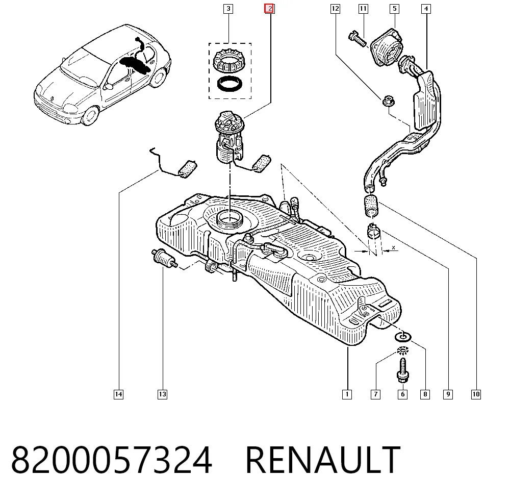 Renault Clio III Yakıt pompası