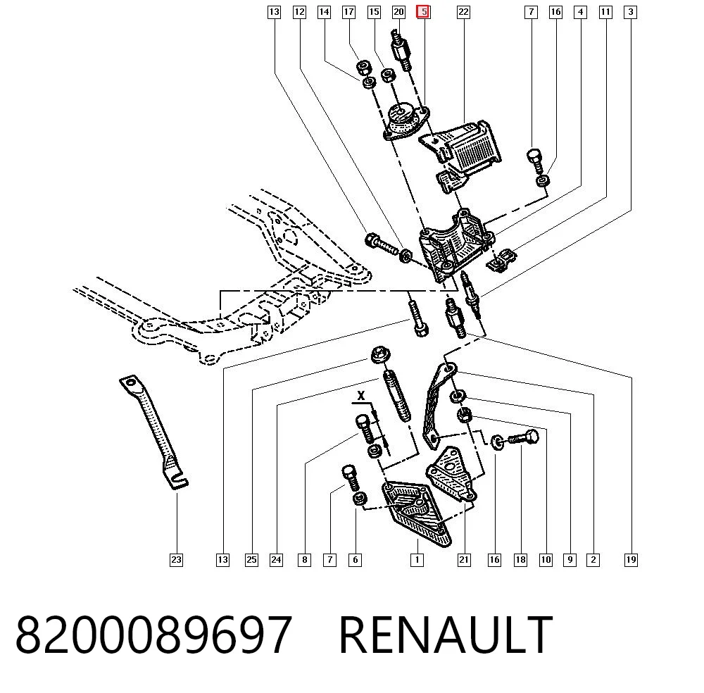 Renault Megane I Sol Motor Kulağı Türkiye fiyatı