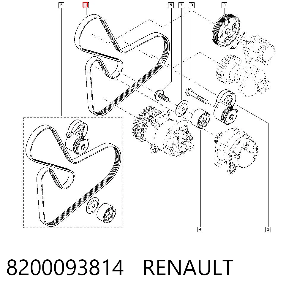 Corsa B şarj dinamosu kayışı