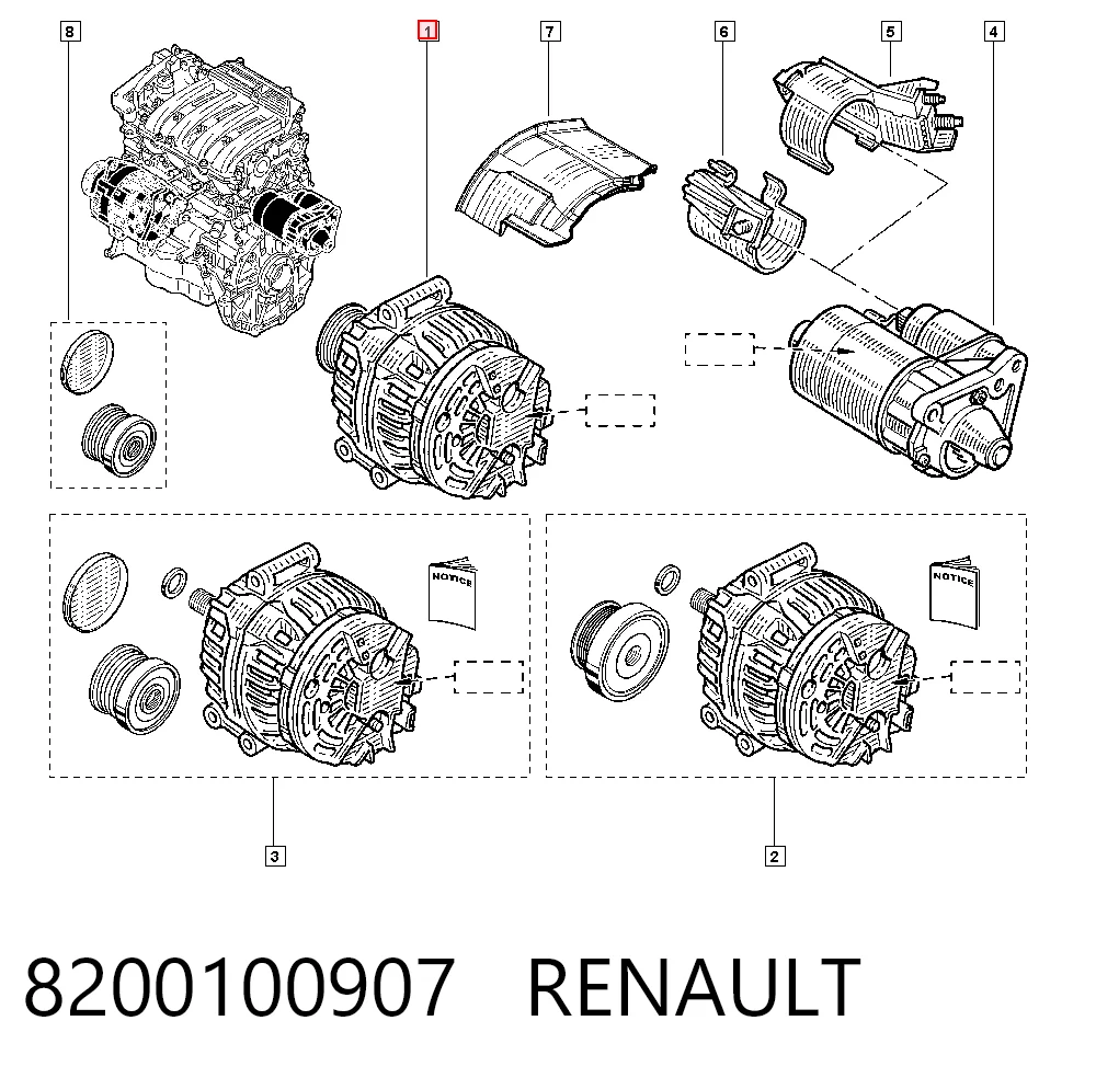 Renault Fluence  Alternatör Türkiye fiyatı