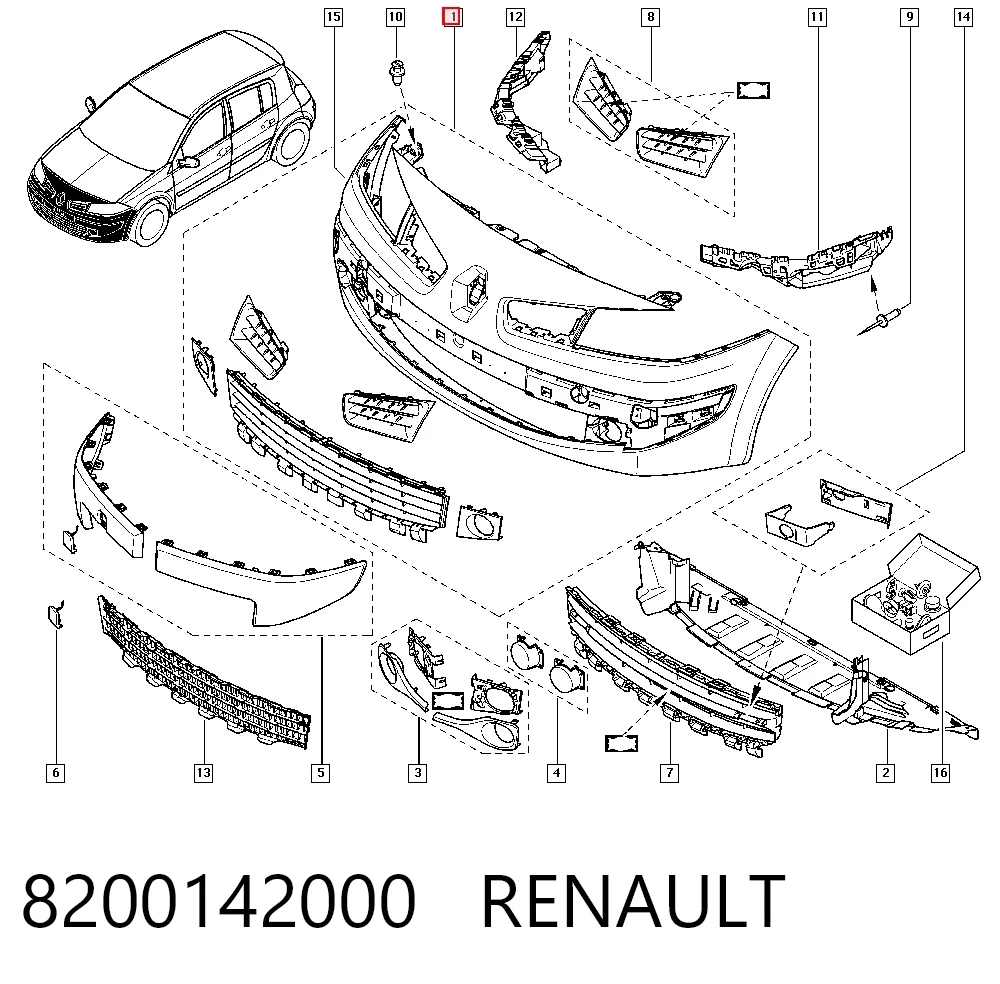 Renault Megane II Ön tampon sıfır