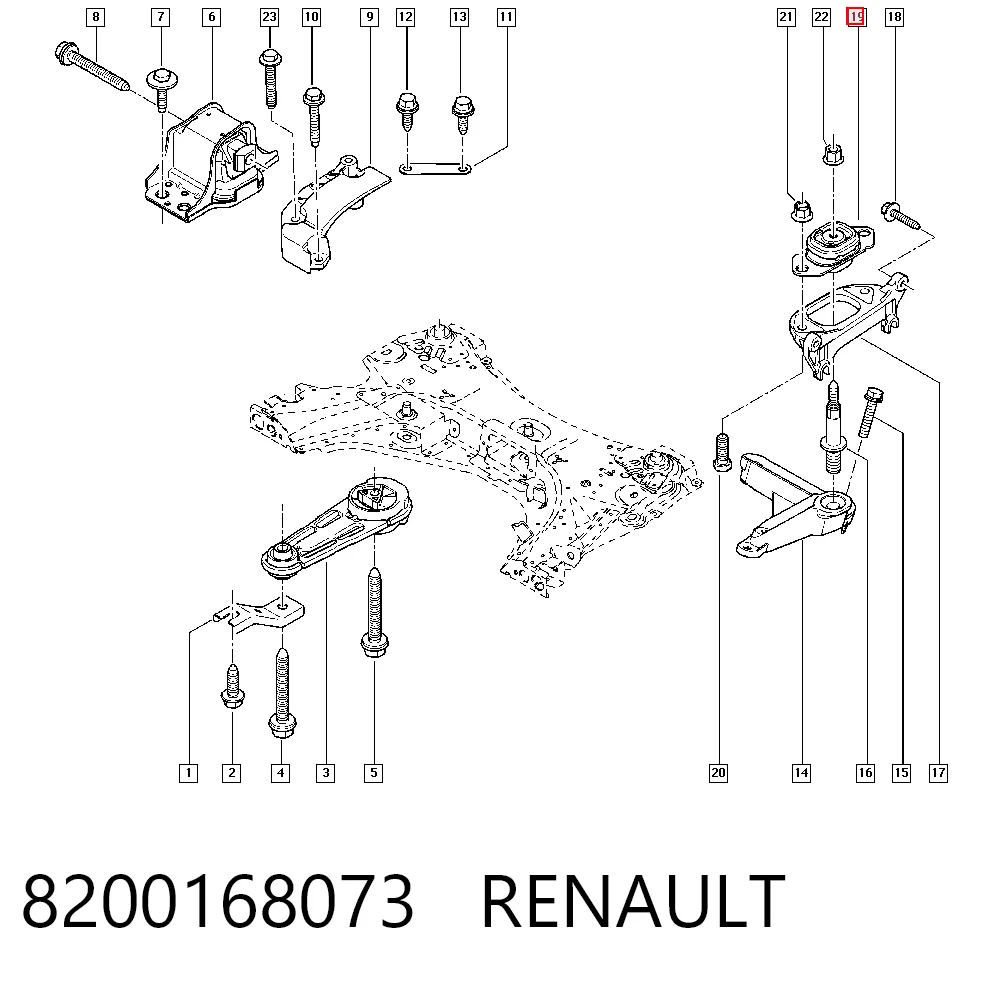 Megane II Sol Motor Kulağı
