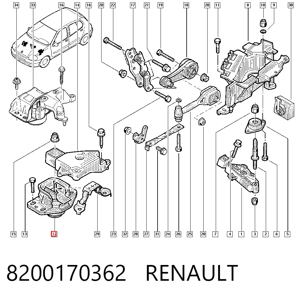 8200170362 Renault (RVI)
