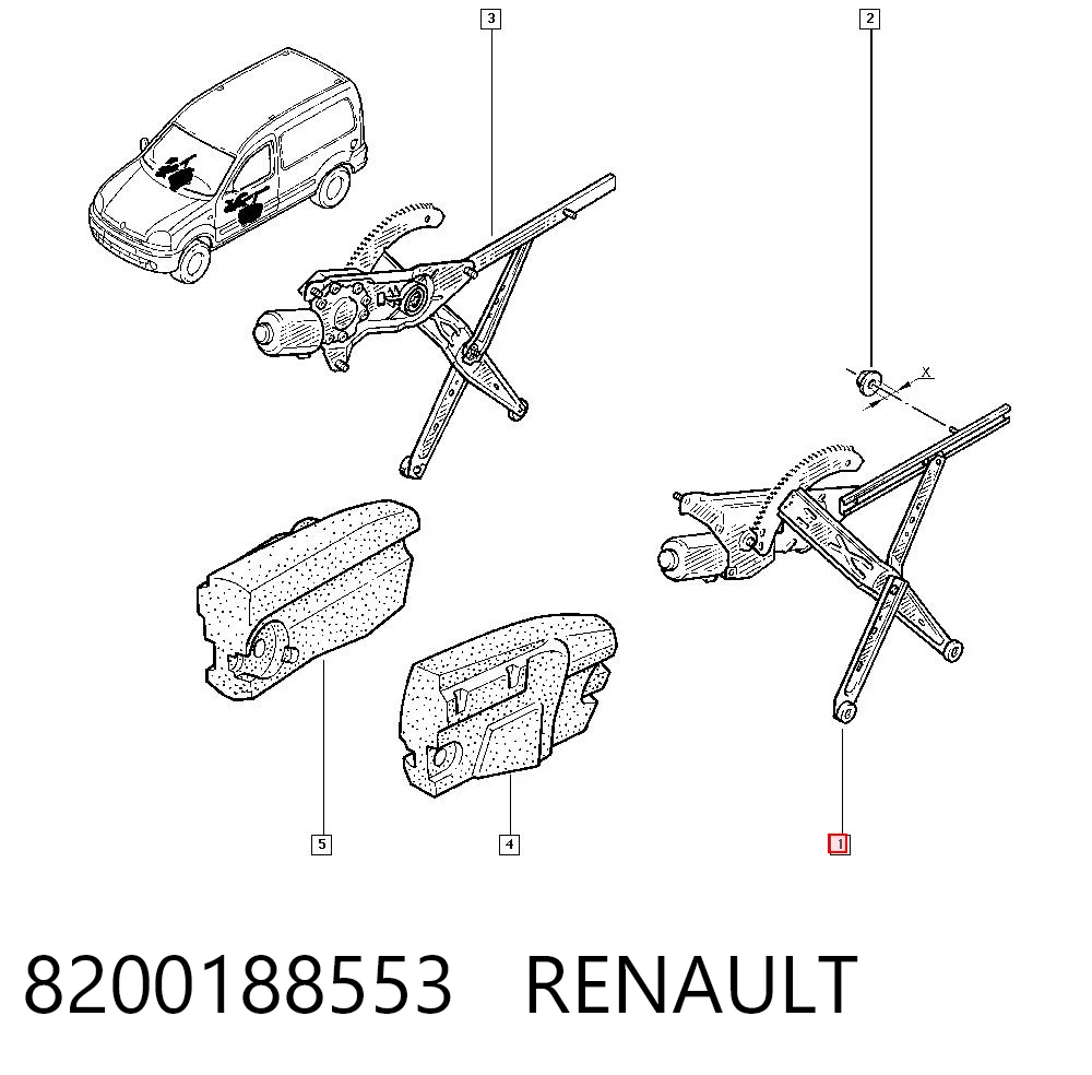 Renault Kangoo  Sol Ön cam krikosu Türkiye fiyatı
