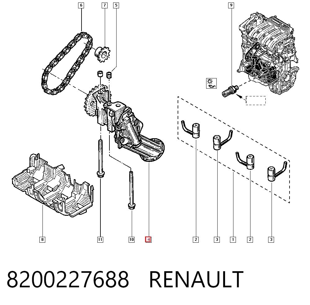 Renault Clio II Yağ pompası