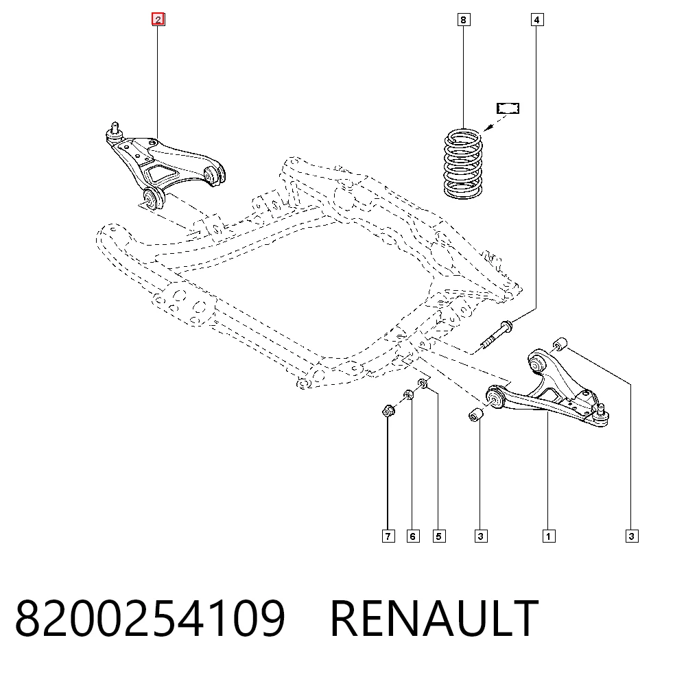 Renault Kangoo  Sağ alt salıncak