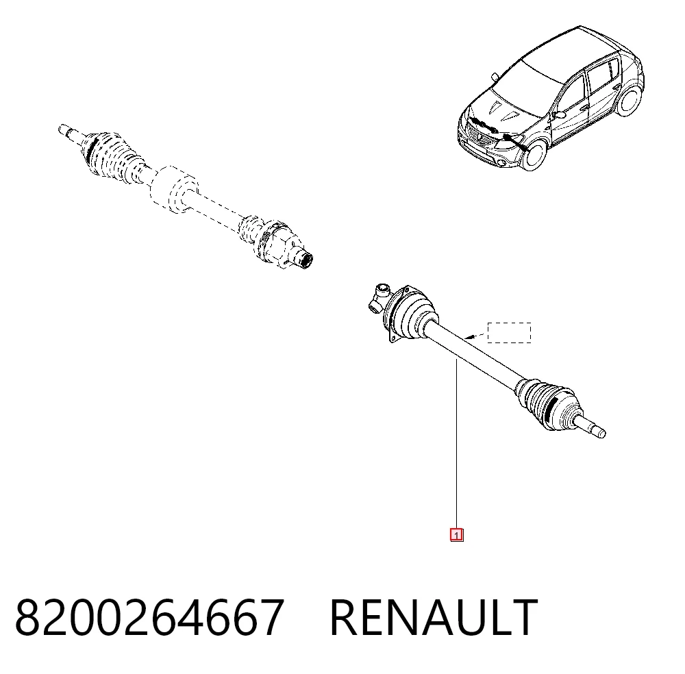 Renault Clio III Dış aks kafası Türkiye fiyatı