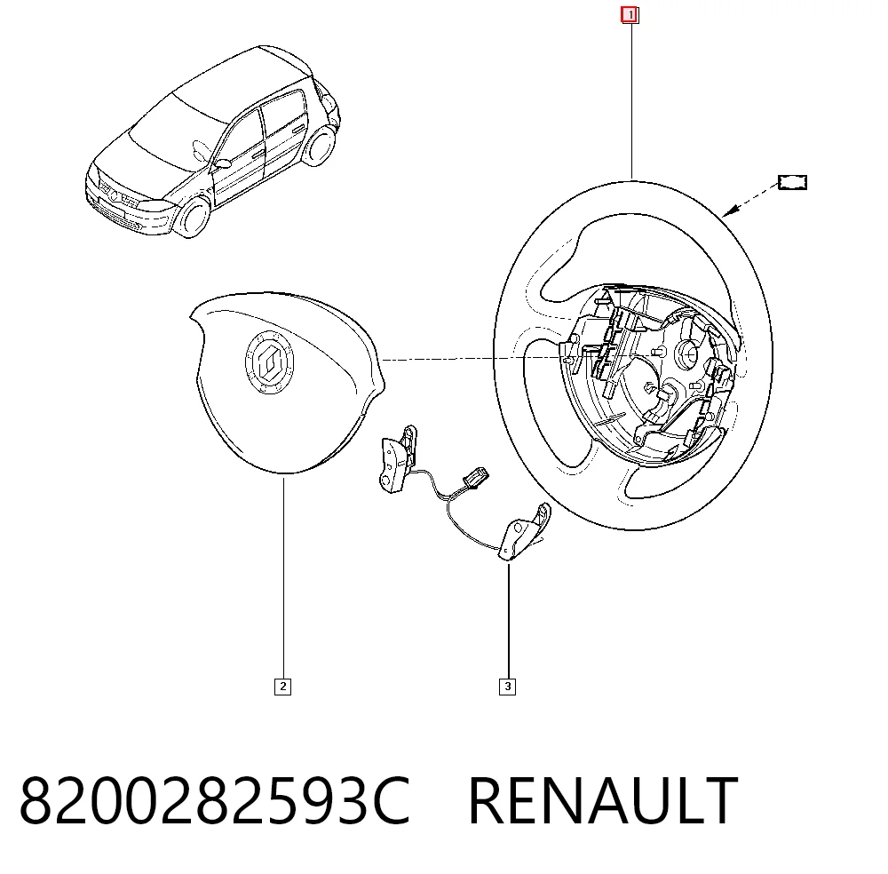 Renault Megane II Direksiyon sıfır