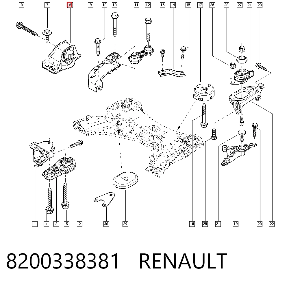 Renault Megane II Sağ Motor Kulağı Türkiye fiyatı
