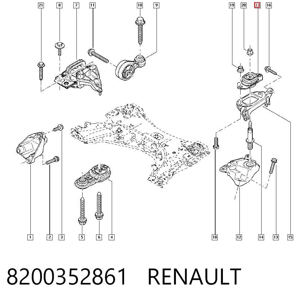 Renault Megane II Sol Motor Kulağı Türkiye fiyatı