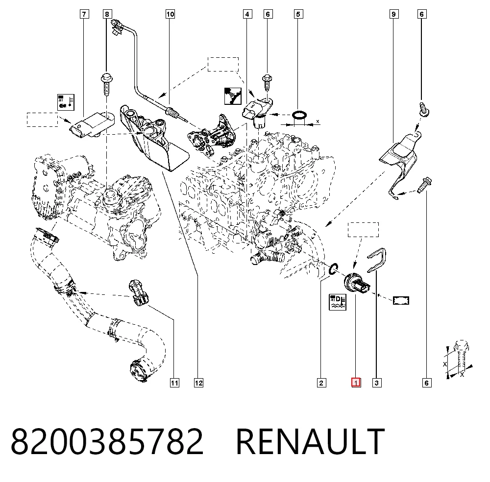 Renault Fluence  Hararet sensörü