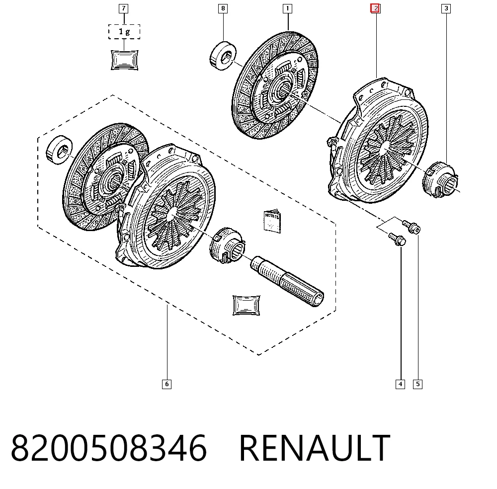 Renault Clio SYMBOL Baskı balata orijinal