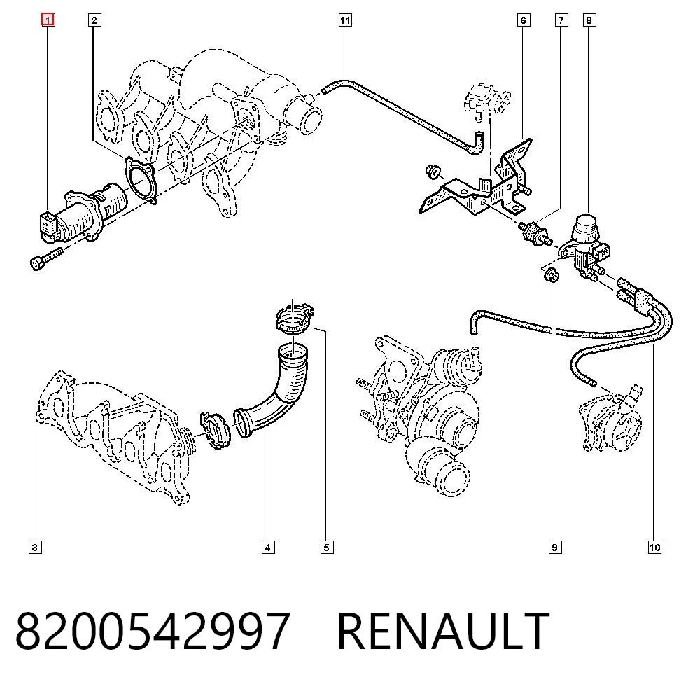 Renault Megane I EGR vanası Türkiye fiyatı