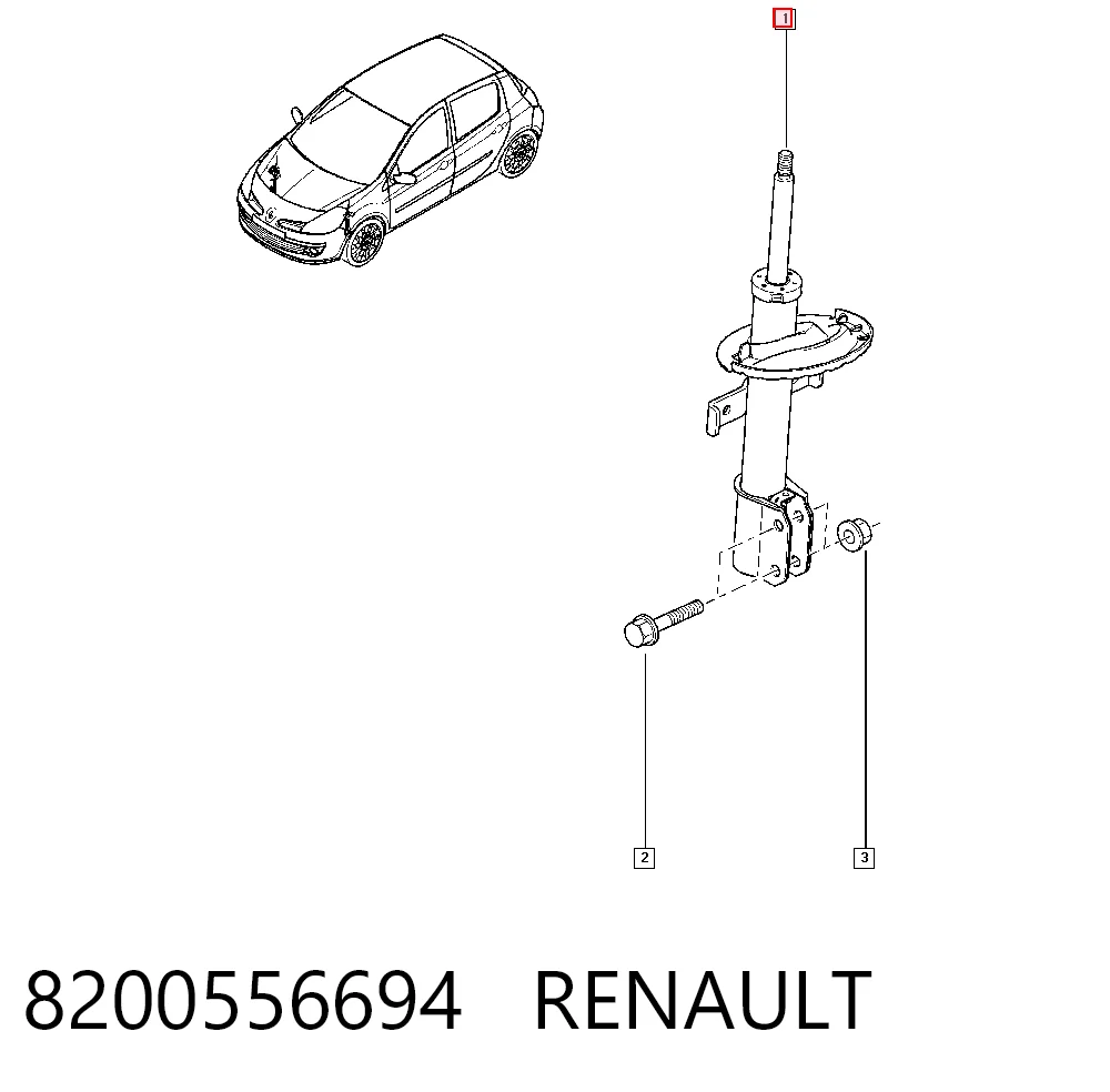 Renault Clio III Ön amortisör Türkiye fiyatı