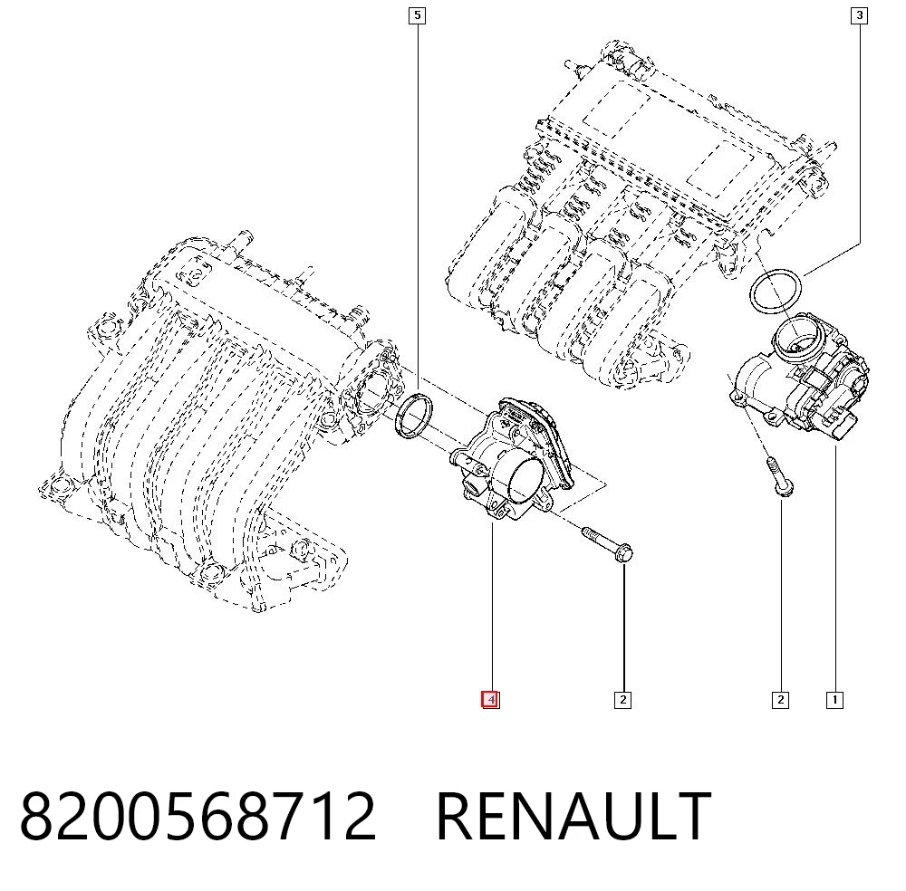Renault Clio IV Boğaz kelebeği